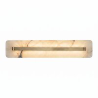 LED Wandlampe Alabaster Glas B:40 cm 3000 K indirekt