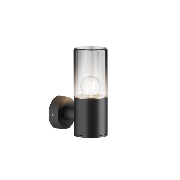 Wandlampe Aluminium Glas IP54 H:21 cm E27 blendarm