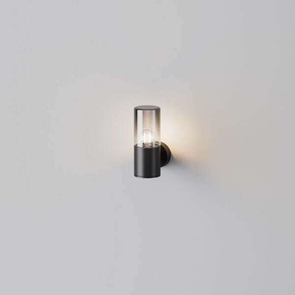 Wandlampe Aluminium Glas IP54 H:21 cm E27 blendarm