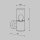Wandlampe Aluminium Glas IP54 H:21 cm E27 blendarm