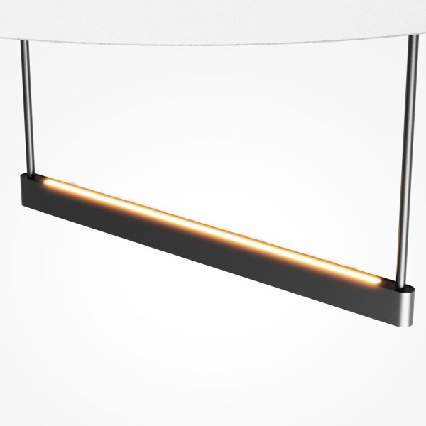 LED Hängelampe Metall Schwarz Weiß 60 cm 3000 K Up Down