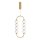 LED Hängelampe Metall Glas Gold L:27,8 cm 16 W 3000 K