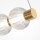 LED Hängelampe Metall Glas Gold Ø80 cm 3000 K Spirale