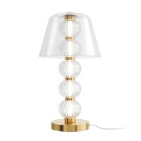 Stilvolle LED Tischlampe Glas Gold 45,2 cm 10 W 3000 K