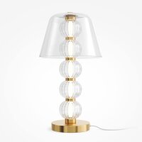 Stilvolle LED Tischlampe Glas Gold 45,2 cm 10 W 3000 K