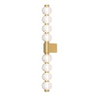 LED Wandlampe Glas Metall Gold H:76 cm 800 lm 3000 K
