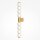 LED Wandlampe Glas Metall Gold H:76 cm 800 lm 3000 K