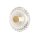 Runde LED Wandlampe Glas Metall Gold Ø18 cm 3 W 3000 K