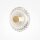 Runde LED Wandlampe Glas Metall Gold Ø18 cm 3 W 3000 K