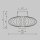 Runde LED Wandlampe Glas Metall Gold Ø18 cm 3 W 3000 K
