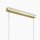 Hängelampe Glas Metall Grau Gold 110 cm lang E14 Modern