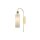 Wandlampe Glas Metall Gold Weiß H:53,5 cm E14 blendarm