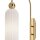 Wandlampe Glas Metall Gold Weiß H:53,5 cm E14 blendarm