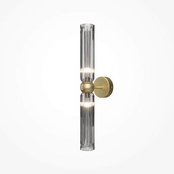 Up Down Wandleuchte Gold Grau H:43,5 cm G9 2-flammig