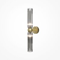 Up Down Wandleuchte Gold Grau H:43,5 cm G9 2-flammig