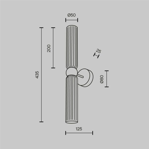 Wandlampe Gold Weiß T:12,5 cm G9 Up Down 2-flammig