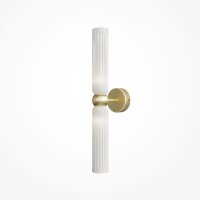 Wandlampe Gold Weiß T:12,5 cm G9 Up Down 2-flammig