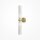Wandlampe Gold Weiß T:12,5 cm G9 Up Down 2-flammig