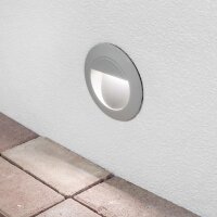 Spot rond encastré Zimba-LED Argent