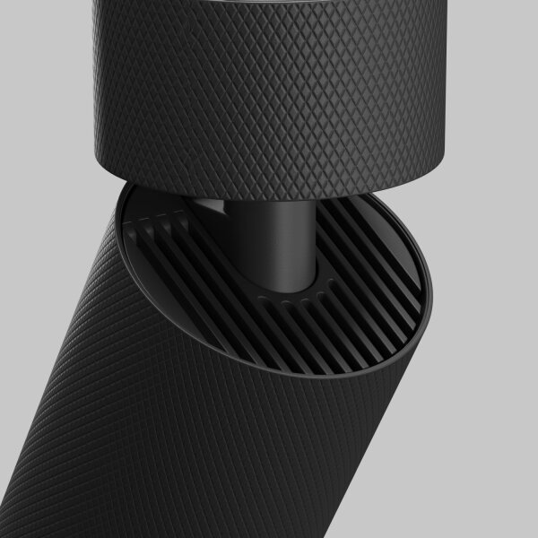 Flexibler Deckenspot Aluminium Schwarz GU10 B:5,4 cm