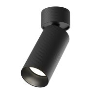 Flexibler Deckenspot Aluminium Schwarz GU10 B:5,4 cm