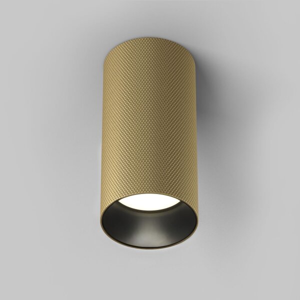 Deckenstrahler Aluminium Gold Ø5,4 cm GU10 Aufbau