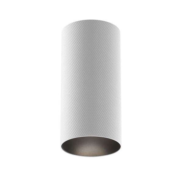 Deckenstrahler Aluminium Weiß Ø5,4 cm GU10 Aufbau