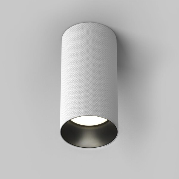 Deckenstrahler Aluminium Weiß Ø5,4 cm GU10 Aufbau