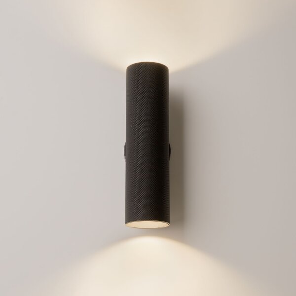 Wandstrahler Up Down Schwarz H:20 cm GU10 2-flammig