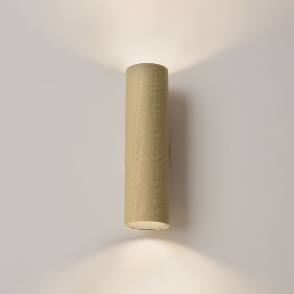 Wandstrahler Up Down Gold H:20 cm GU10 2-flammig