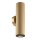 Wandstrahler Up Down Gold H:20 cm GU10 2-flammig