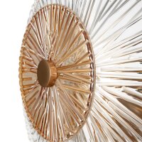 Moderne Wandlampe Glas Metall Bernstein Gold Ø28...