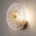 Moderne Wandlampe Glas Metall Bernstein Gold Ø28 cm E14