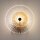 Moderne Wandlampe Glas Metall Bernstein Gold Ø28 cm E14
