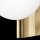Wandlampe Glas Metall Messing H:30 cm G9 Kugel Modern