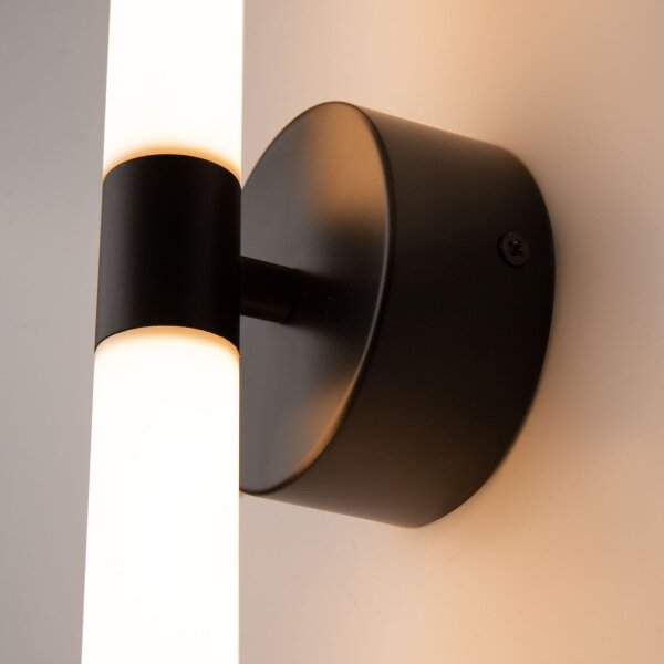 LED Wandlampe Aluminium Schwarz H:63 cm 1400 lm 3000 K