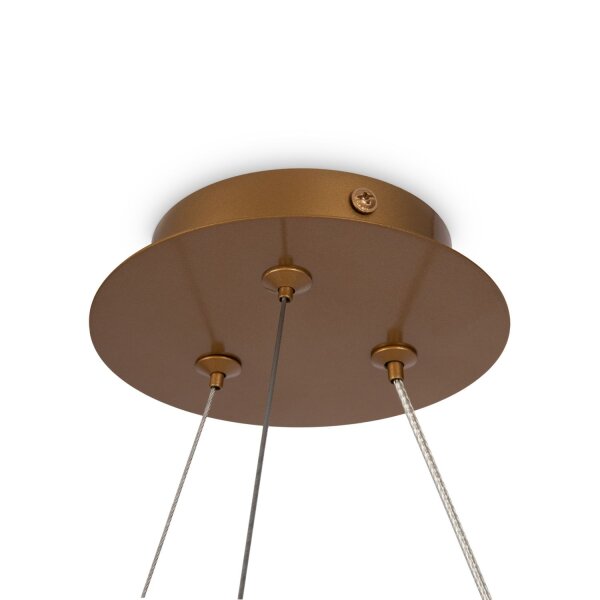 Pendelleuchte Glas Metall L:61 cm G9 4-flammig blendarm