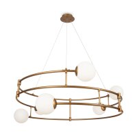 Pendelleuchte Glas Metall L:81 cm G9 6-flammig blendarm