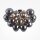 Deckenlampe Rauchglas Metall Nickel B:50 cm G9 blendarm