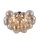 Deckenleuchte Glas Cognac Nickel B:50 cm G9 blendarm
