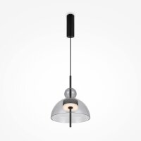 Runde LED Pendelleuchte Up Down Rauchglas Ø25 cm...