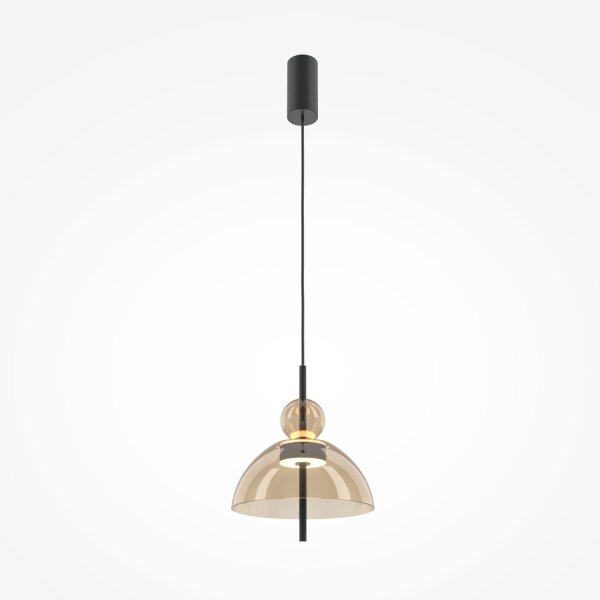 LED Pendelleuchte Up Down Glas Cognac Ø25 cm 3000 K