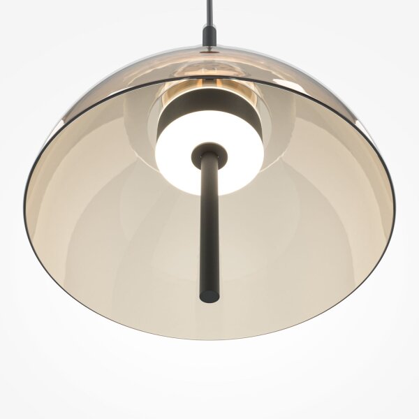LED Pendelleuchte Up Down Glas Cognac Ø25 cm 3000 K