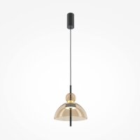 LED Pendelleuchte Up Down Glas Cognac Ø25 cm 3000 K