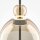 LED Pendelleuchte Up Down Glas Cognac Ø25 cm 3000 K