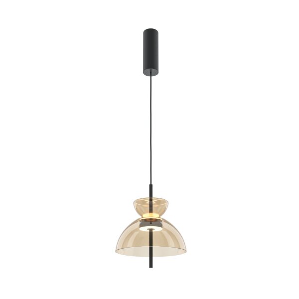 LED Pendelleuchte Glas Cognac Ø25 cm 3000 K Up Down