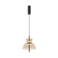 LED Pendelleuchte Glas Cognac Ø25 cm 3000 K Up Down