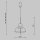 LED Pendelleuchte Glas Cognac Ø25 cm 3000 K Up Down