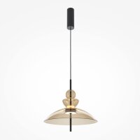 LED Pendelleuchte Cognac Schwarz Ø40 cm 3000 K Up...