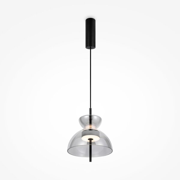 Runde LED Pendelleuchte Rauchglas Ø25 cm 12 W Up Down